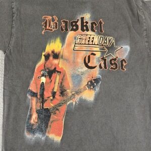 Green Day Basket Case Shirt Mens Large Black Punk Rock Band Tee 90s